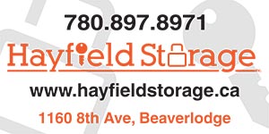 Hayfield Storage Sign